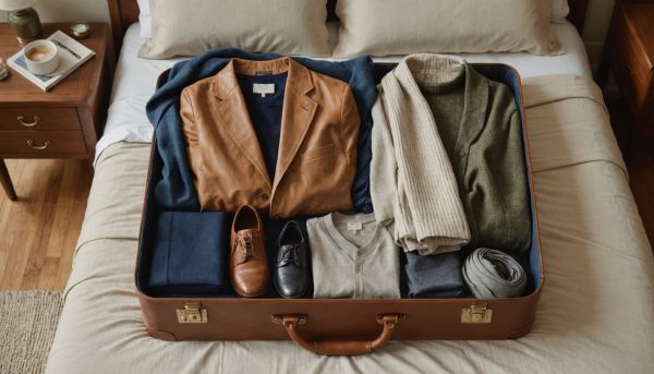 La valise idéale combine vêtements légers et chauds